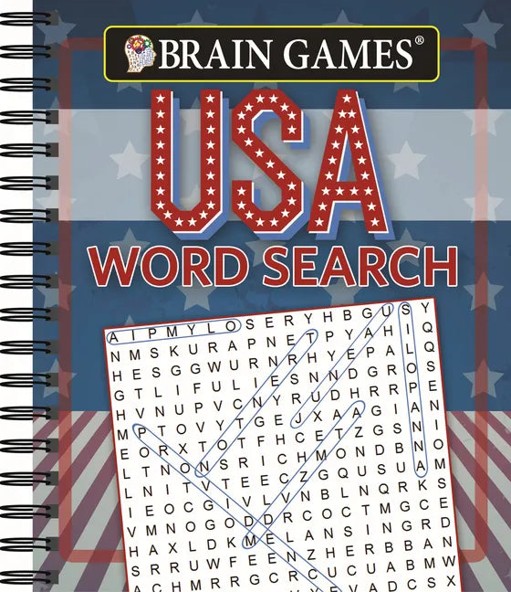 Brain Games - USA Word Search (#1) - Spiral