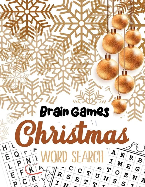 Brain Game Christmas Word Search: Word Search Puzzle book Christmas, Exercise Your Brain Activity Book, Cleverly Hidden Word Searches for Adults, Teen - Paperback