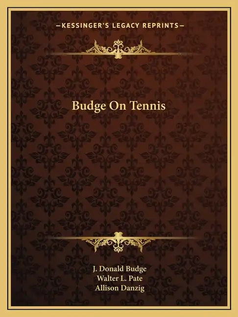 Budge on Tennis - Paperback