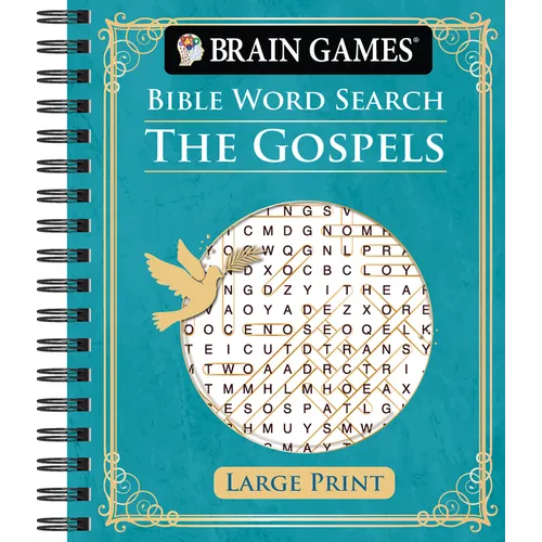 Brain Games - Bible Word Search: The Gospels - Large Print - Spiral