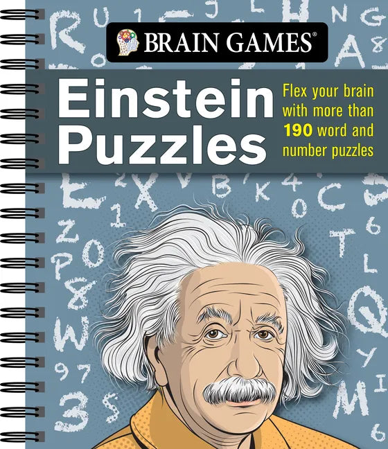 Brain Games - Einstein Puzzles: Flex Your Brain with More Than 190 Word and Number Puzzles - Spiral
