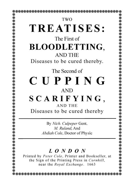Bloodletting and Cupping - Paperback
