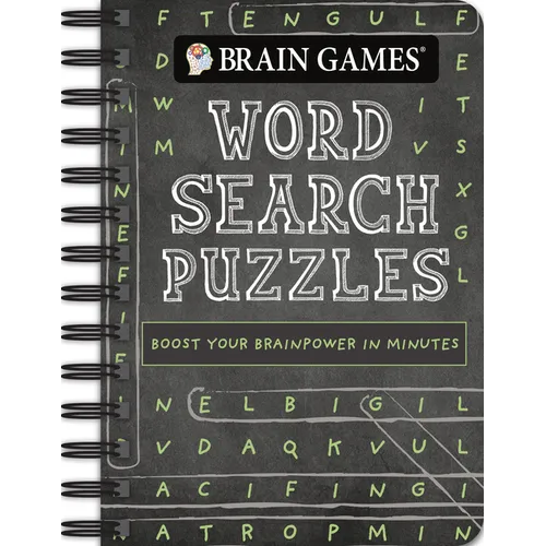 Brain Games - To Go - Word Search Puzzles (Chalkboard) - Spiral