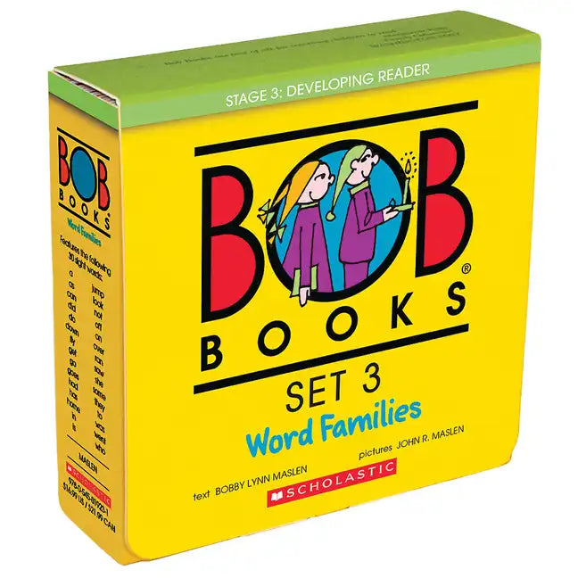 Bob Books - Word Families Box Set Phonics, Ages 4 and Up, Kindergarten, First Grade (Stage 3: Developing Reader) - Boxed Set