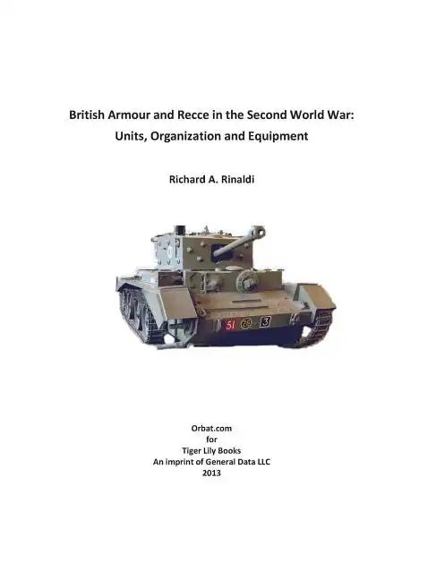 British Armour and Recce in the Second World War - Paperback