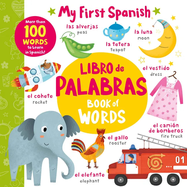Book of Words - Libro de Palabras: More Than 100 Words to Learn in Spanish! - Board Book