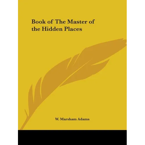 Book of The Master of the Hidden Places - Paperback
