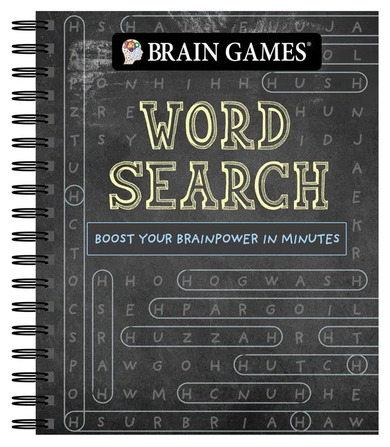 Brain Games - Word Search Puzzles (Chalkboard #2): Boost Your Brainpower in Minutes Volume 2 - Spiral