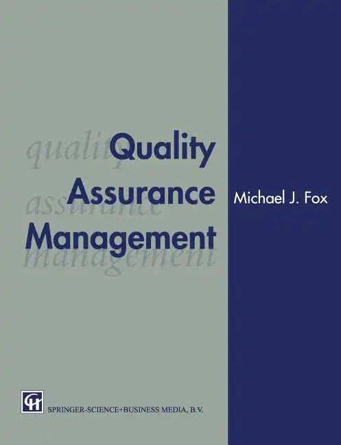 Quality Assurance Management - Paperback