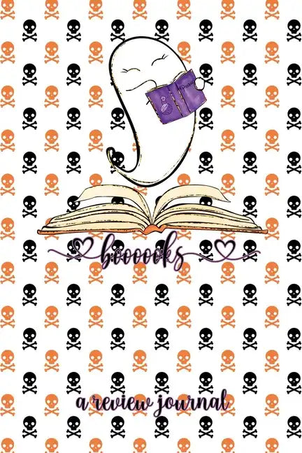 Booooooks! A Review Journal: Cute Ghost Book Review Journal, 6"x9" 110 Pages, Booktok Challenge - Paperback