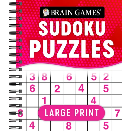 Brain Games - Large Print Sudoku Puzzles (Swoosh) - Spiral