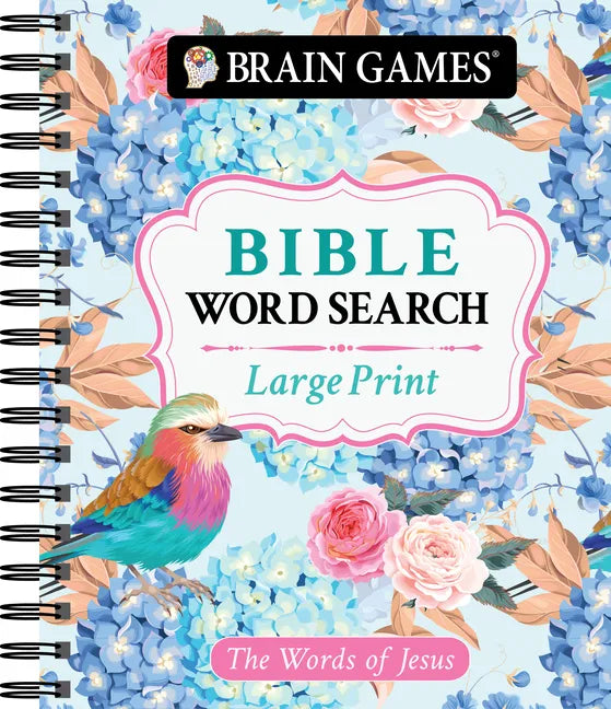 Brain Games - Large Print Bible Word Search: The Words of Jesus - Spiral