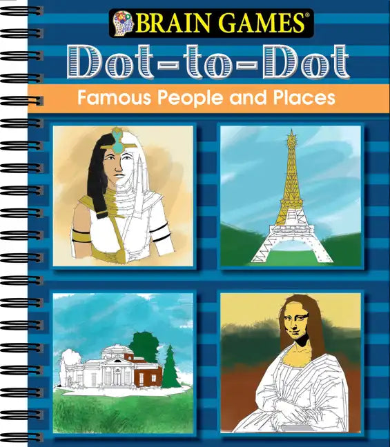 Brain Games - Dot to Dot: Famous People and Places - Spiral