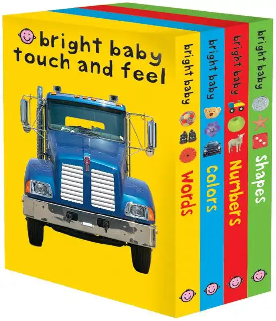 Bright Baby Touch & Feel Slipcase: Includes Words, Colors, Numbers, and Shapes - Boxed Set