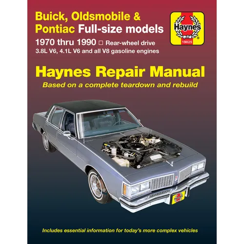 Buick, Oldsmobile & Pontiac Full-Size 1970-90 - Paperback
