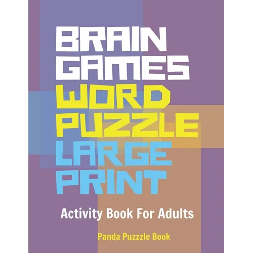 Brain Games Word Puzzle Large Print: Activity Book For Adults - Paperback