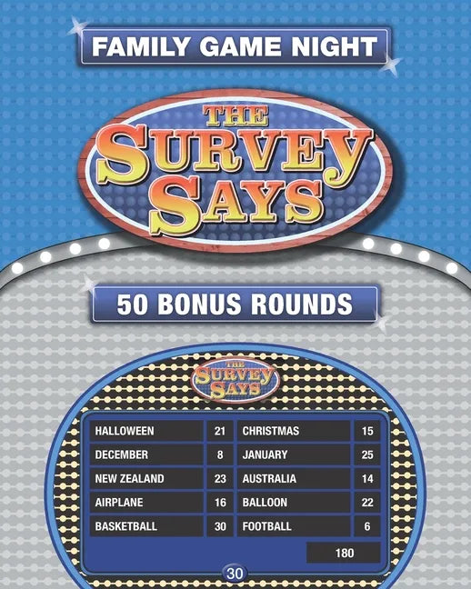 The Survey Says: 50 Fast Money Bonus Rounds in the Style of Family Feud (250 Survey Questions) - Paperback