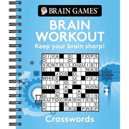 Brain Games - Brain Workout: Crossword - Spiral