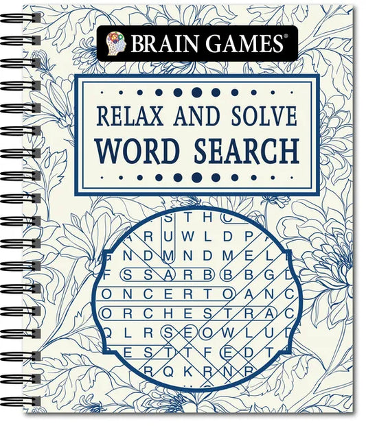 Brain Games - Relax and Solve: Word Search (Toile) - Spiral