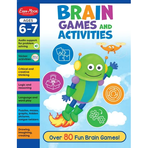 Brain Games and Activities, Age 6 - 7 Workbook - Paperback