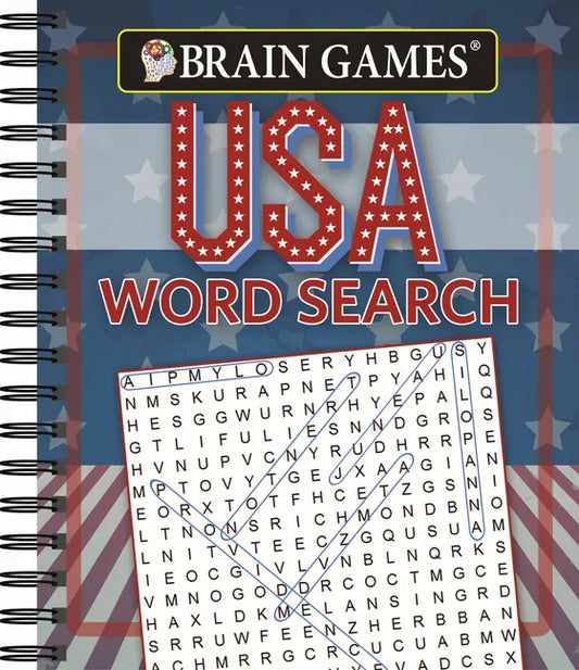 Brain Games - USA Word Search (#1) - Spiral
