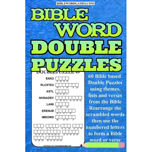 Bible Word Double Puzzles Vol.1: 60 Bible themed scrambled word and Bible verses puzzles - Paperback