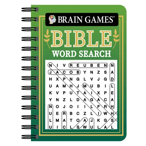 Brain Games - To Go - Bible Word Search (Green) - Spiral