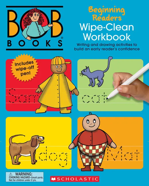 Bob Books - Wipe-Clean Workbook: Beginning Readers Phonics, Ages 4 and Up, Kindergarten (Stage 1: Starting to Read) - Paperback