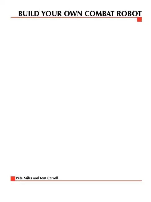 Build Your Own Combat Robot - Paperback