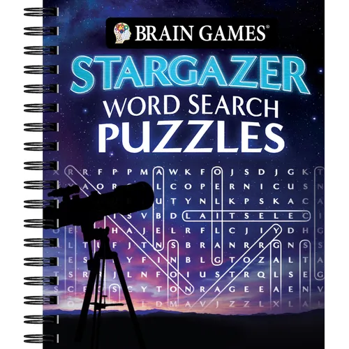 Brain Games - Stargazer Word Search Puzzles - Spiral