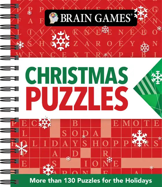 Brain Games - Christmas Puzzles: 120 Mixed Puzzles for the Holidays Volume 2 - Spiral