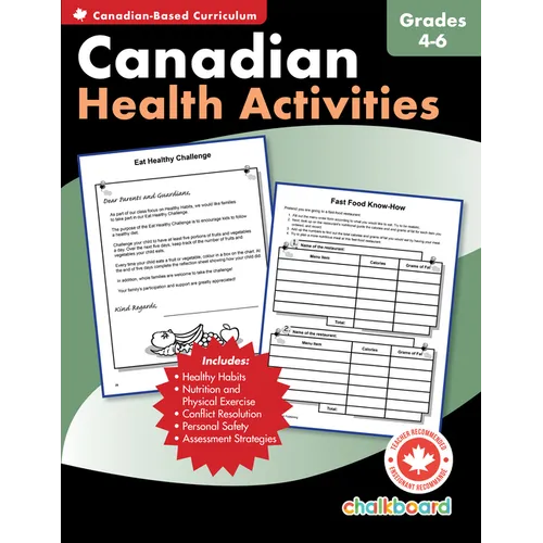 Canadian Health Activities Grades 4-6 - Paperback