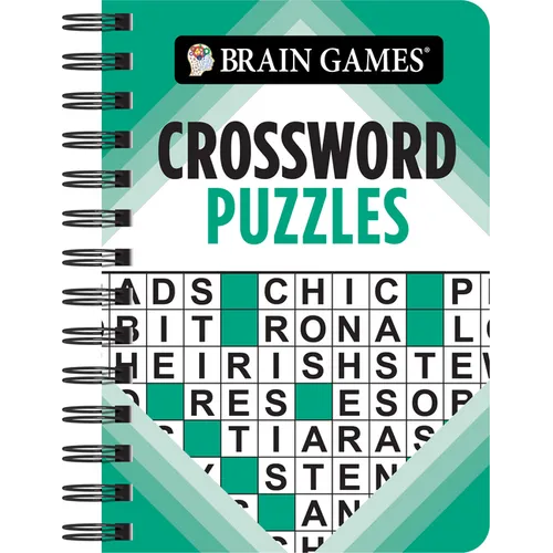 Brain Games - To Go - Crossword Puzzles (Teal) - Spiral