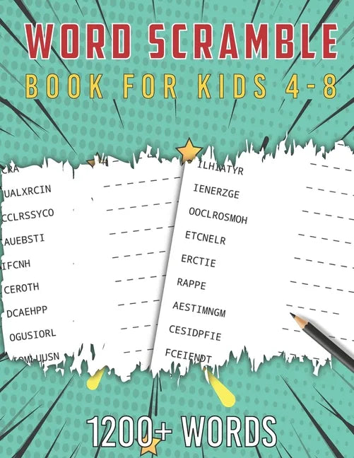 Scramble Word Book for Kids 4-8: Fun Activity Games for Kids Ages 4-8, Boost Your Kid's IQ, Vocabulary and Spelling skills - 1200+ Words Large Print S - Paperback