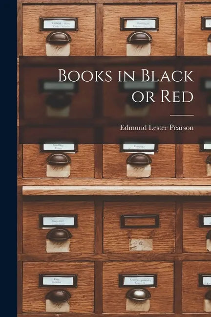 Books in Black or Red - Paperback