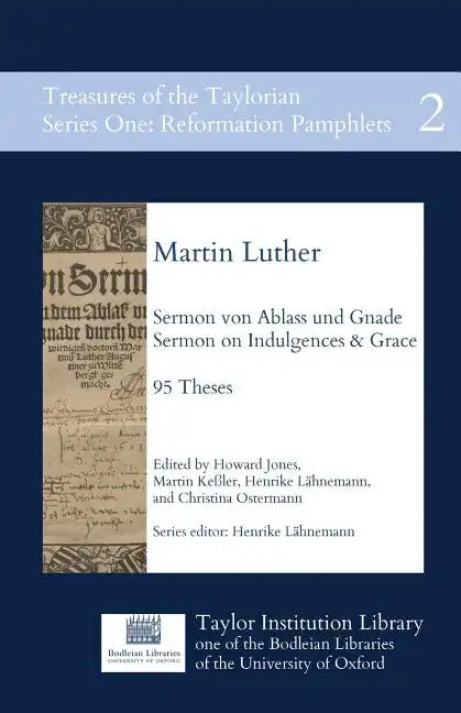 Sermon von Ablass und Gnade: Sermon on Indulgences and Grace, 95 Theses - Paperback