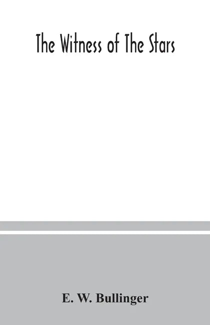 The witness of the stars - Paperback