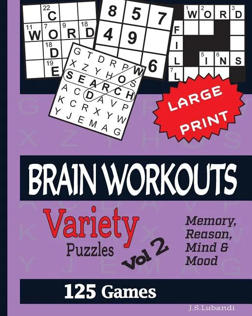 BRAIN WORKOUTS (Variety) Puzzles Vol 2 - Paperback