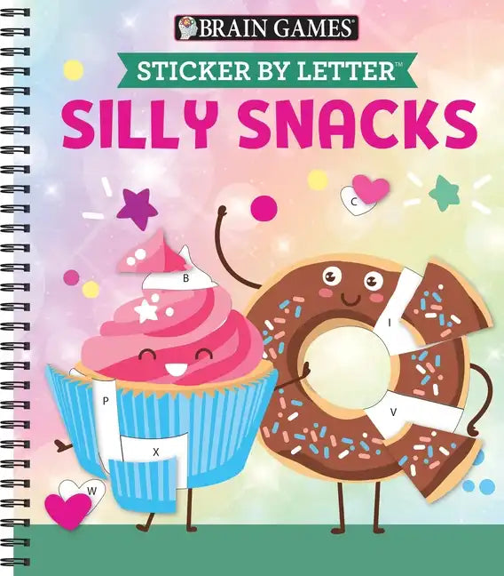 Brain Games - Sticker by Letter: Silly Snacks - Spiral