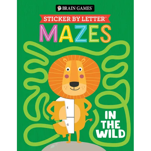 Brain Games - Sticker by Letter - Mazes: In the Wild - Paperback
