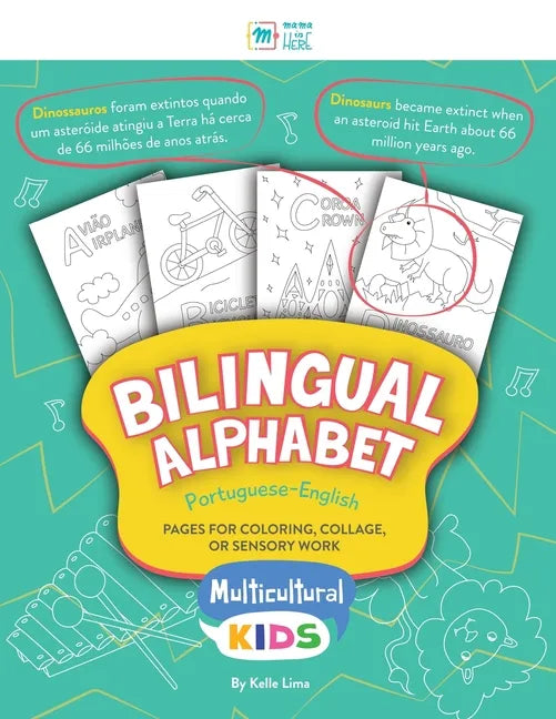 Bilingual Alphabet: Pages for Coloring, Collage, or Sensory Work - Paperback