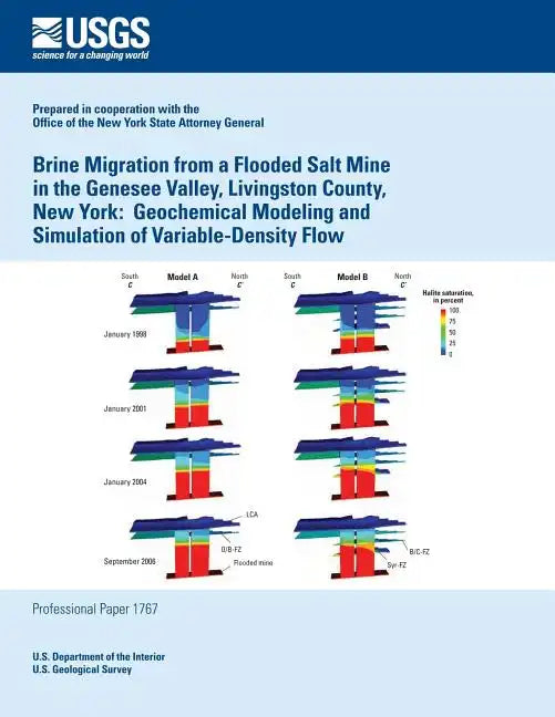 Brine Migration from a Flooded Salt Mine in the Genesee Valley, Livingston County, New York: Geochemical Modeling and Simulation of Variable-Density F - Paperback