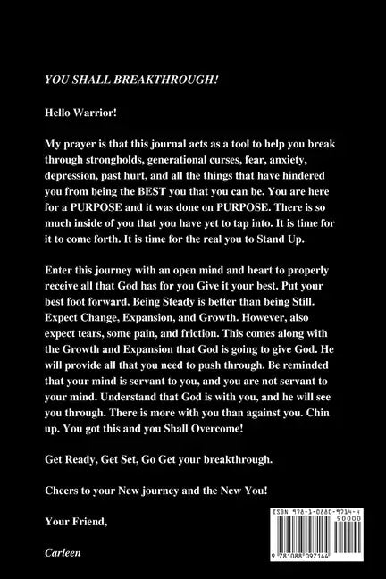 Breakthrough Journal: A resource to guide you through your breakthrough - Paperback