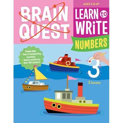Brain Quest Learn to Write: Numbers - Paperback