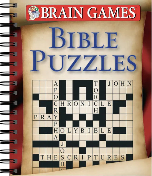 Brain Games - Bible Puzzles (Includes a Variety of Puzzle Types) - Spiral