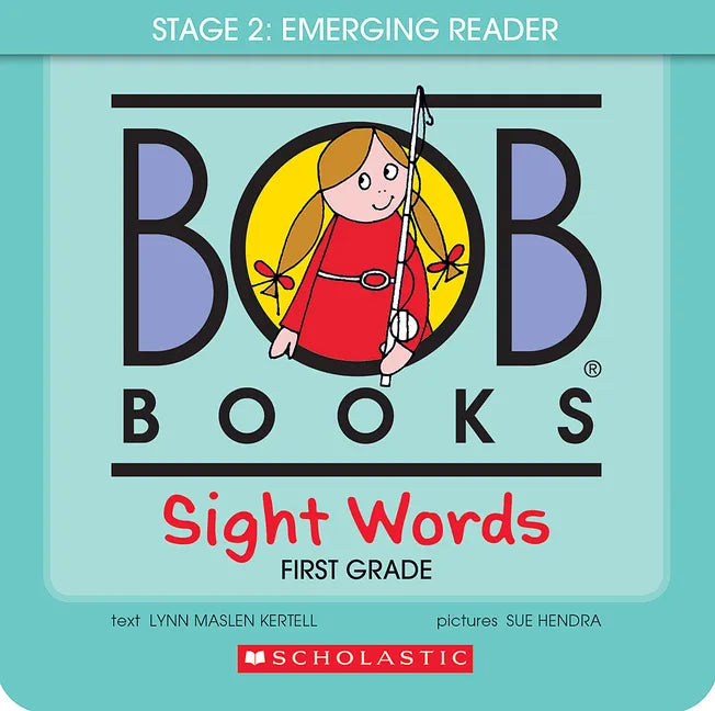 Bob Books - Sight Words First Grade Box Set Phonics, Ages 4 and Up, First Grade, Flashcards (Stage 2: Emerging Reader) - Paperback