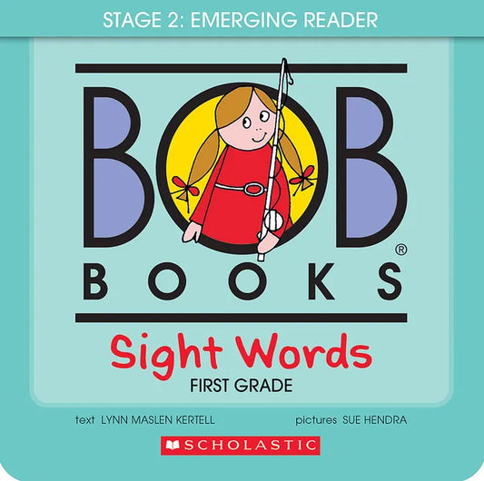 Bob Books - Sight Words First Grade Box Set Phonics, Ages 4 and Up, First Grade, Flashcards (Stage 2: Emerging Reader) - Paperback