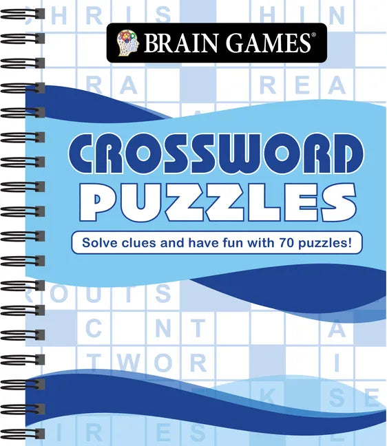 Brain Games - Crossword Puzzles (Waves): Solve Clues and Have Fun with 70 Puzzles! - Spiral
