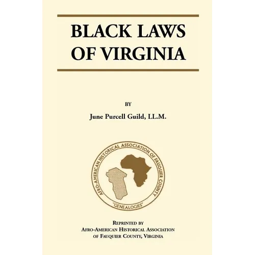 Black Laws of Virginia - Paperback