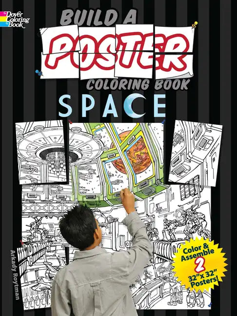 Build a Poster Coloring Book Space - Paperback